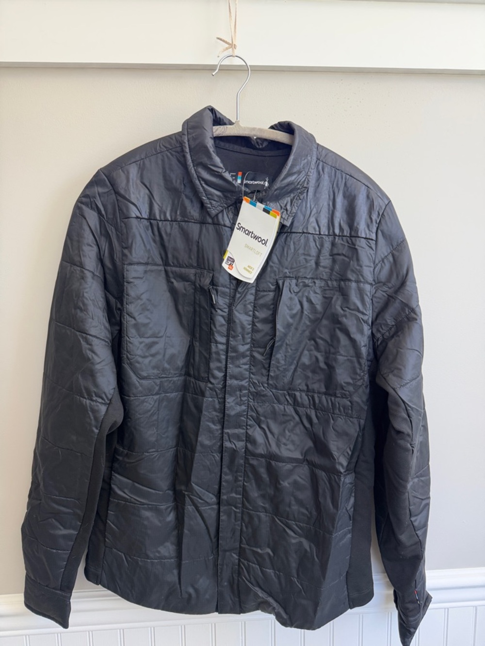 Smartwool Men's Black Quilted Puffer Jacket/ shirt